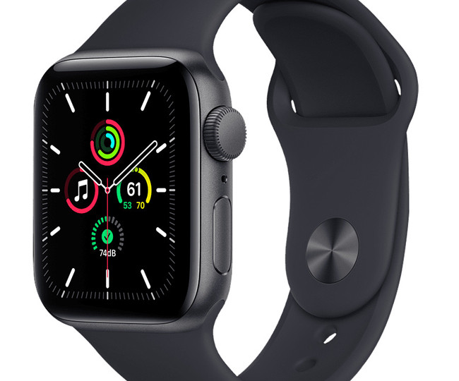 Apple Watch SE GPS 40mm Space Grey Aluminium Case with Midnight Sport Band (MKQ13) б/у